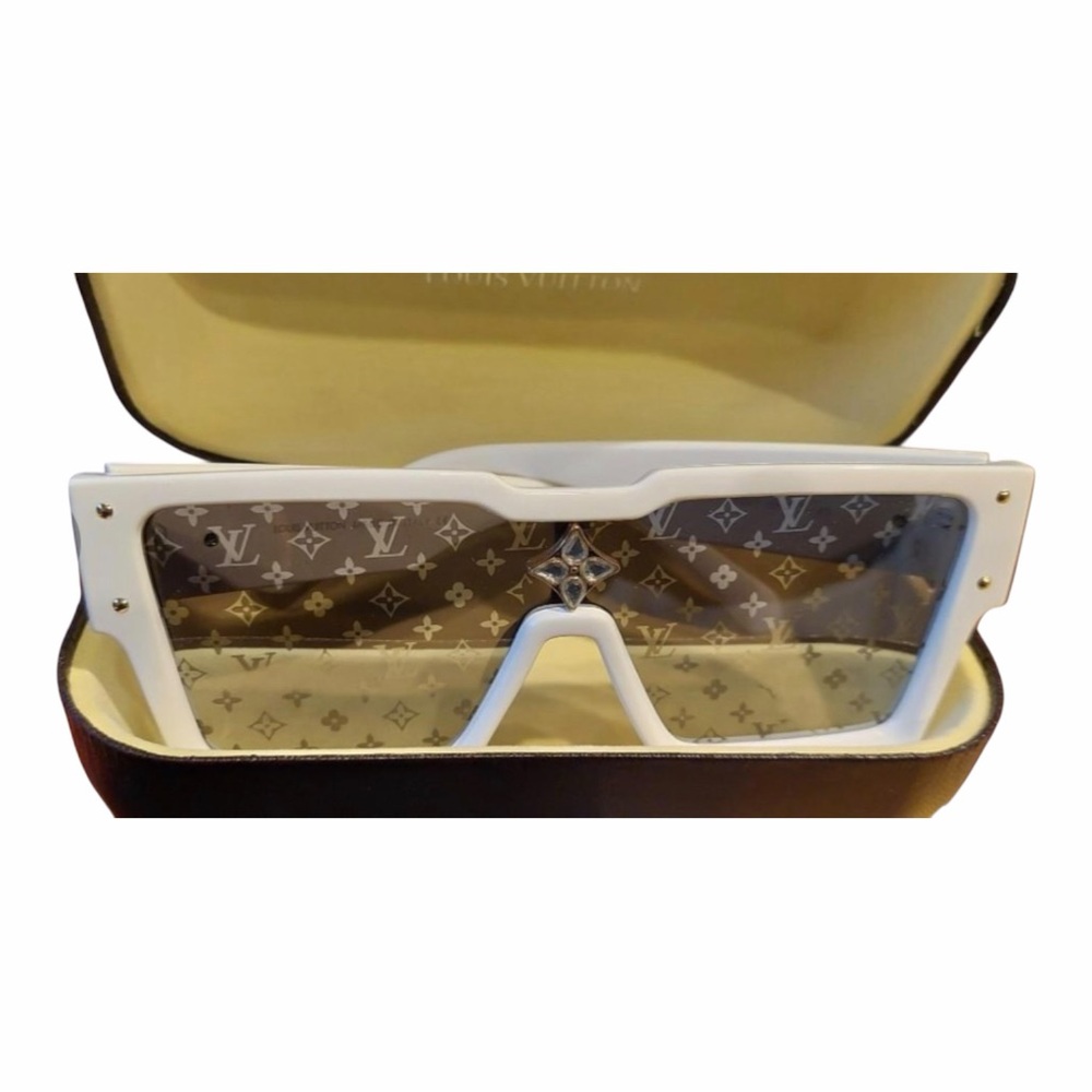 Louis Vuitton Cyclone Sunglasses White Acetate Monogram - Picture 7 of 11